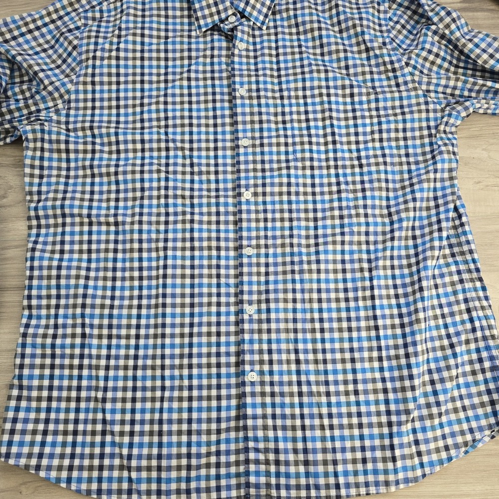 Rodd & Gunn Shirt Sports Fit Check Long Sleeve Button Down Shirt Blue Mens 3XL - Picture 5 of 9